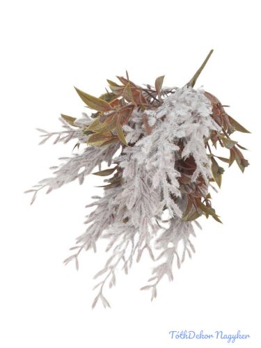 Bolyhos műzöld csokor 32cm 3355 - Szürke