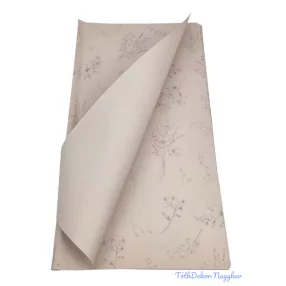 Fólia ív 57x56cm 20db/csomag Vegyes virágmintás - Drapp
