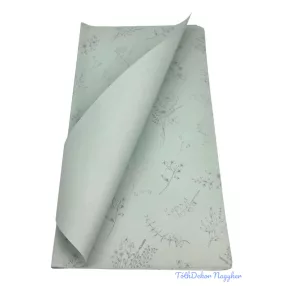 Fólia ív 57x56cm 20db/csomag Vegyes virágmintás - Zöld