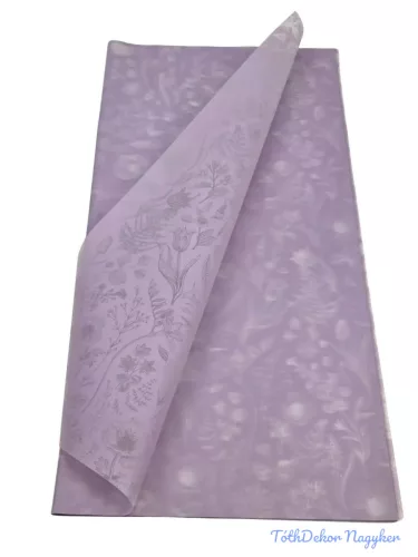 Fólia ív 57x56cm 20db/csomag Tavaszi virágmintás - Lila