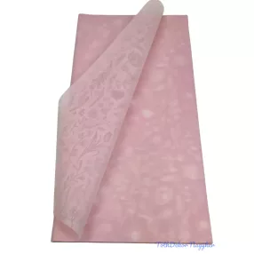   Fólia ív 57x56cm 20db/csomag Tavaszi virágmintás - Rózsaszín