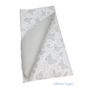 Fólia ív 57x56cm 20db/csomag Lepke mintás - Fehér
