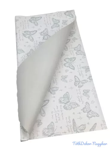Fólia ív 57x56cm 20db/csomag Lepke mintás - Fehér