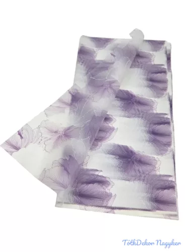Fólia ív 57x56cm 20db/csomag Hibiszkusz virágmintás - Lila