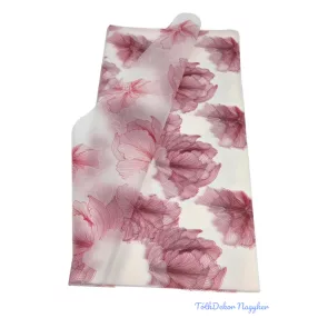   Fólia ív 57x56cm 20db/csomag Hibiszkusz virágmintás - Bordó