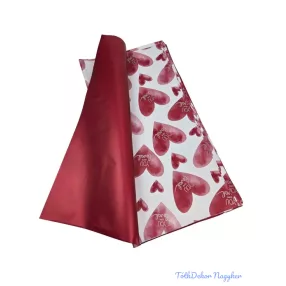 Fólia ív 57x57cm 20db/cs - You are loved - Bordó