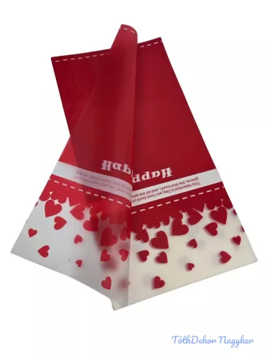 Fólia ív 57x57cm 20db/cs - Happy Valentine
