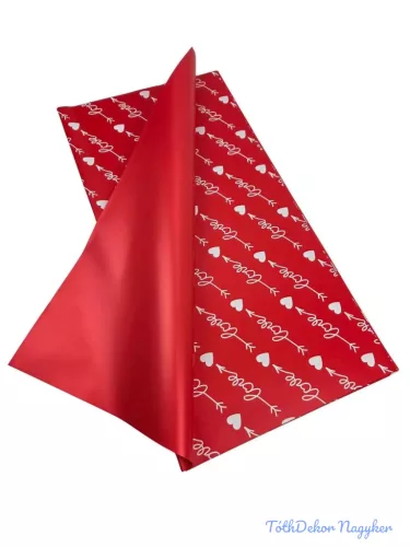 Fólia ív 57x57cm 20db/cs - Love - Nyíl