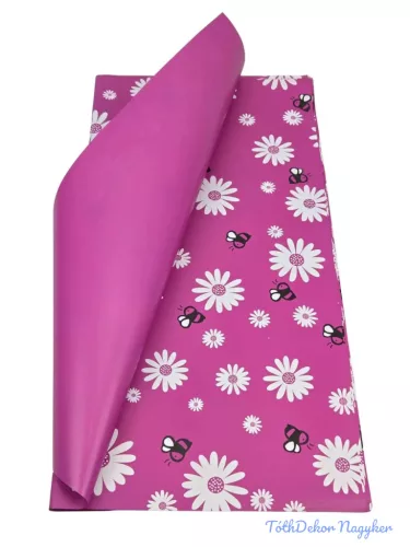 Fólia ív 57x56cm 20db/csomag Méhecske mintás - Lila