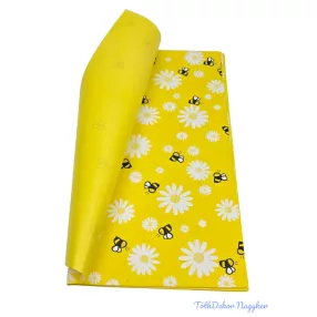 Fólia ív 57x56cm 20db/csomag Méhecske mintás - Sárga