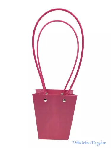 Virágtáska kicsi trapéz kocka mintás - Mályva