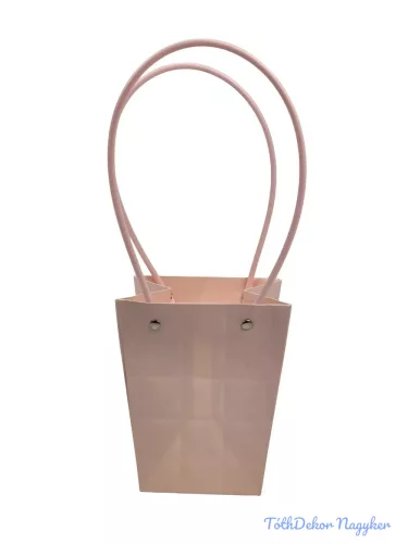 Virágtáska nagy trapéz kocka mintás - Barack