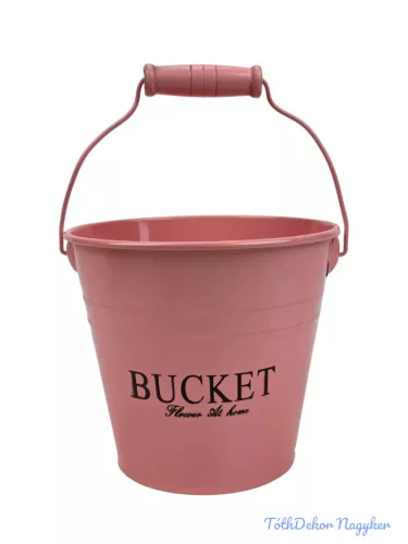 Színes bádog vödör 13 cm BUCKET - Barack
