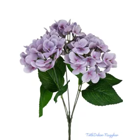 Hortenzia csokor 42 cm - Halvány Lila