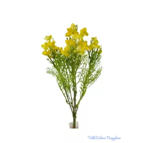 Apró virágos műzöld csokor 37cm - Sárga