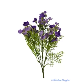 Apró virágos műzöld csokor 37cm - Lila