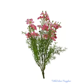 Apró virágos műzöld csokor 40cm - Rózsaszín