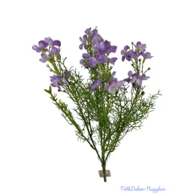 Apró virágos műzöld csokor 40cm - Lila