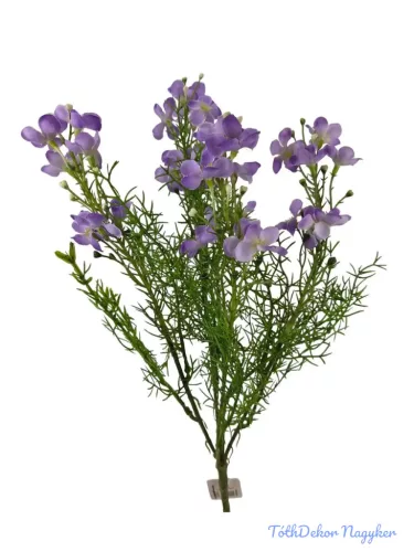 Apró virágos műzöld csokor 40cm - Lila