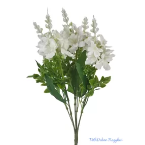 Vegyes színű kicsi csokor 33 cm - Fehér