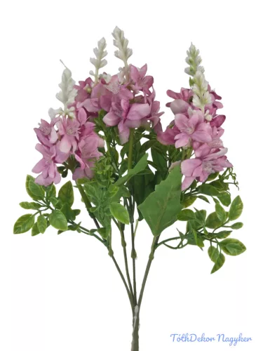 Vegyes színű kicsi csokor 33 cm - Mályva
