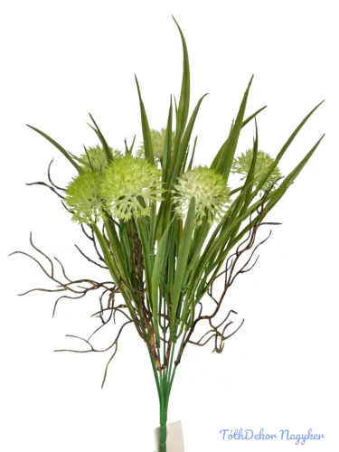 Műzöld hagymás csokor 37 cm - Zöld