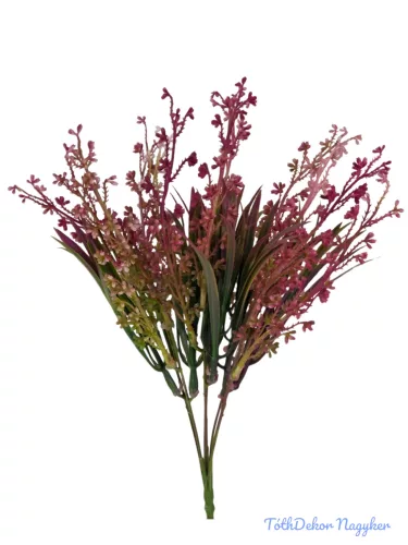 Műzöld bozontos csokor 35 cm - Mályva