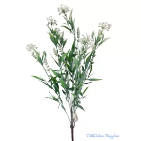 Műzöld színes csokor 54 cm - Fehér