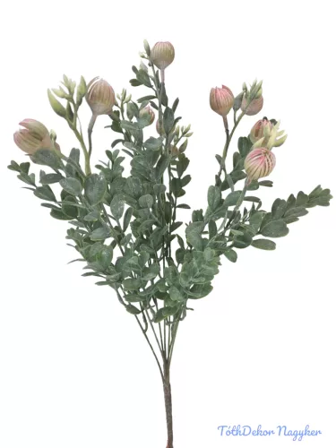 Műzöld bimbós csokor 53 cm - Rózsaszín