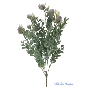 Műzöld bimbós csokor 53 cm - Lila
