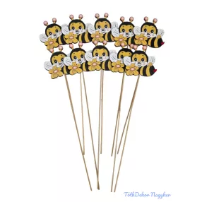 Fa betűző 10db/csomag - Mosolygós méhecske