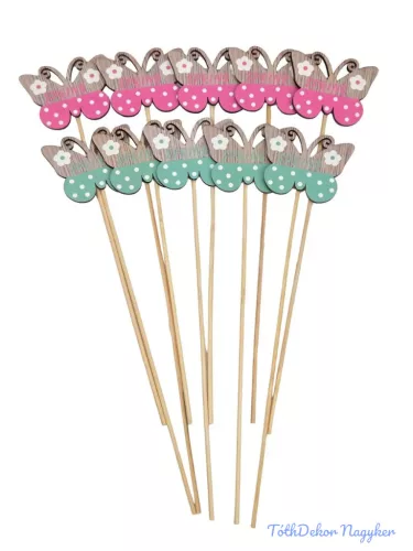 Fa betűző 10db/csomag - Spring lepke