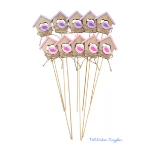 Fa betűző 10db/csomag - Madárház Mix 