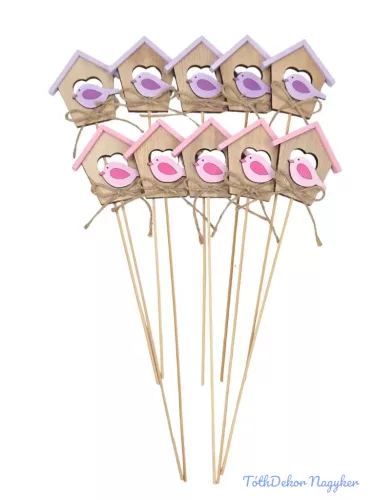 Fa betűző 10db/csomag - Madárház Mix 