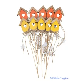 Fa betűző 10db/csomag - Szíves faház