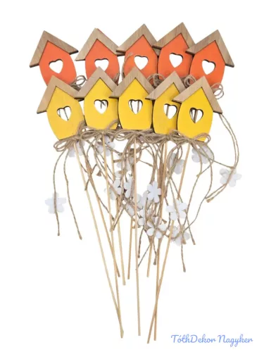 Fa betűző 10db/csomag - Szíves faház