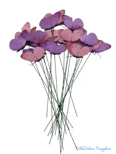 Lepke betűző 20db/csomag - A - Lila-Rózsaszín