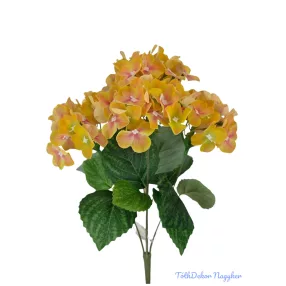 Real touch hortenzia csokor 33 cm - Sárga