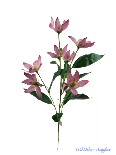 Virágos ág 79cm - Rózsaszín