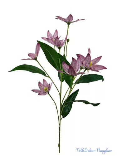 Virágos ág 79cm - Mályva