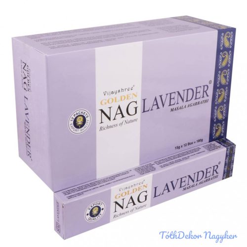 GOLDEN füstölő indiai maszala 15 g - Nag Lavender
