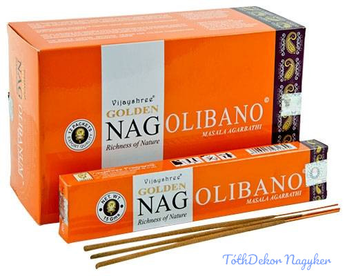 GOLDEN füstölő indiai maszala 15 g - Nag Olibanum