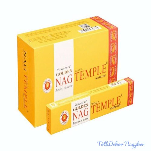 GOLDEN Nag Temple / Templom füstölő indiai maszala 15 g