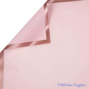   Rose gold keretes fólia ív 58x58cm 20db/cs - Halvány rózsaszín