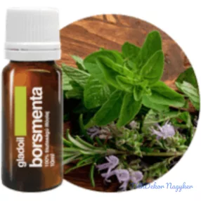   Borsmenta illóolaj Gladoil / Fleurita 100% tisztaságú hígítatlan illó olaj 10 ml
