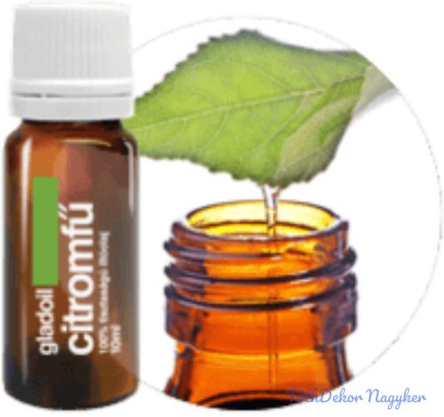 Citromfű illóolaj Gladoil / Fleurita 100% tisztaságú hígítatlan illó olaj 10 ml