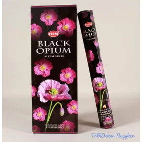 HEM Black Opium / Fekete Ópium füstölő hexa indiai 20 db