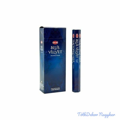 HEM Blue Velvet / Kék Bársony füstölő hexa indiai 20 db
