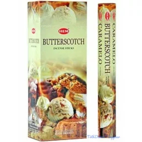 HEM Butterscotch / Tejkaramella füstölő hexa indiai 20 db