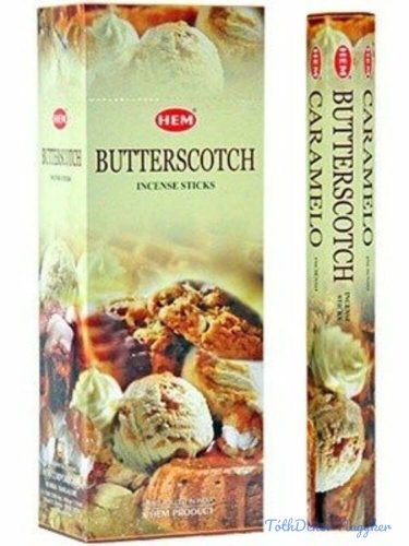 HEM Butterscotch / Tejkaramella füstölő hexa indiai 20 db